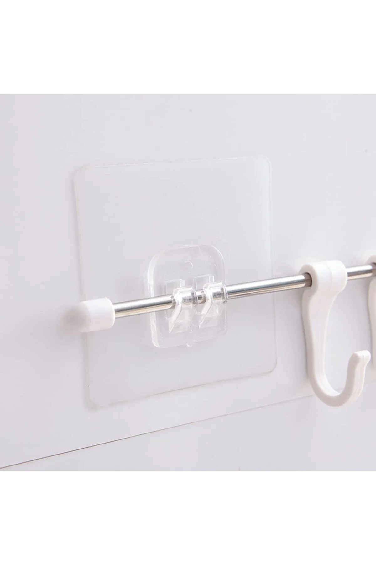 Süper Güçlü Yapışkanlı Raf ve Çerçeve Askısı – 7x7 cm (1 Adet)