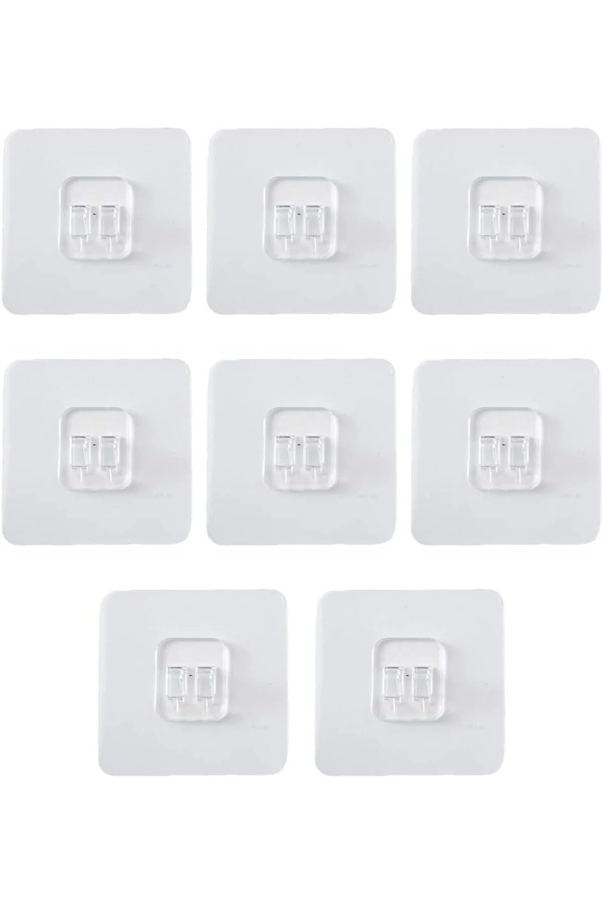 Süper Güçlü Yapışkanlı Raf ve Çerçeve Askısı – 7x7 cm (1 Adet)