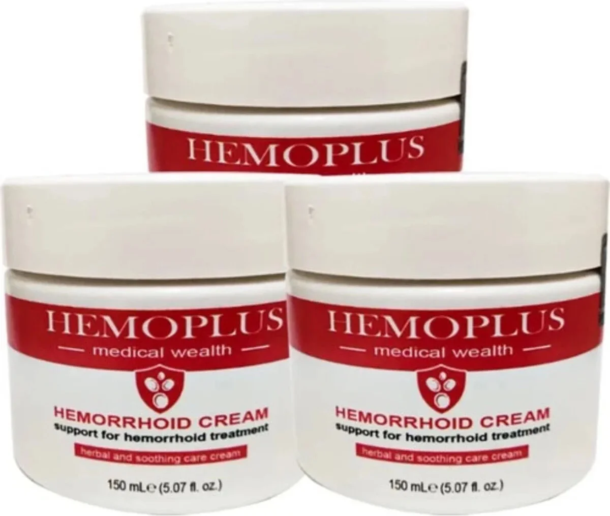 Süper Hemoplus Hemoroid Kremi 3'lü Set – 150 ml Büyük Boy