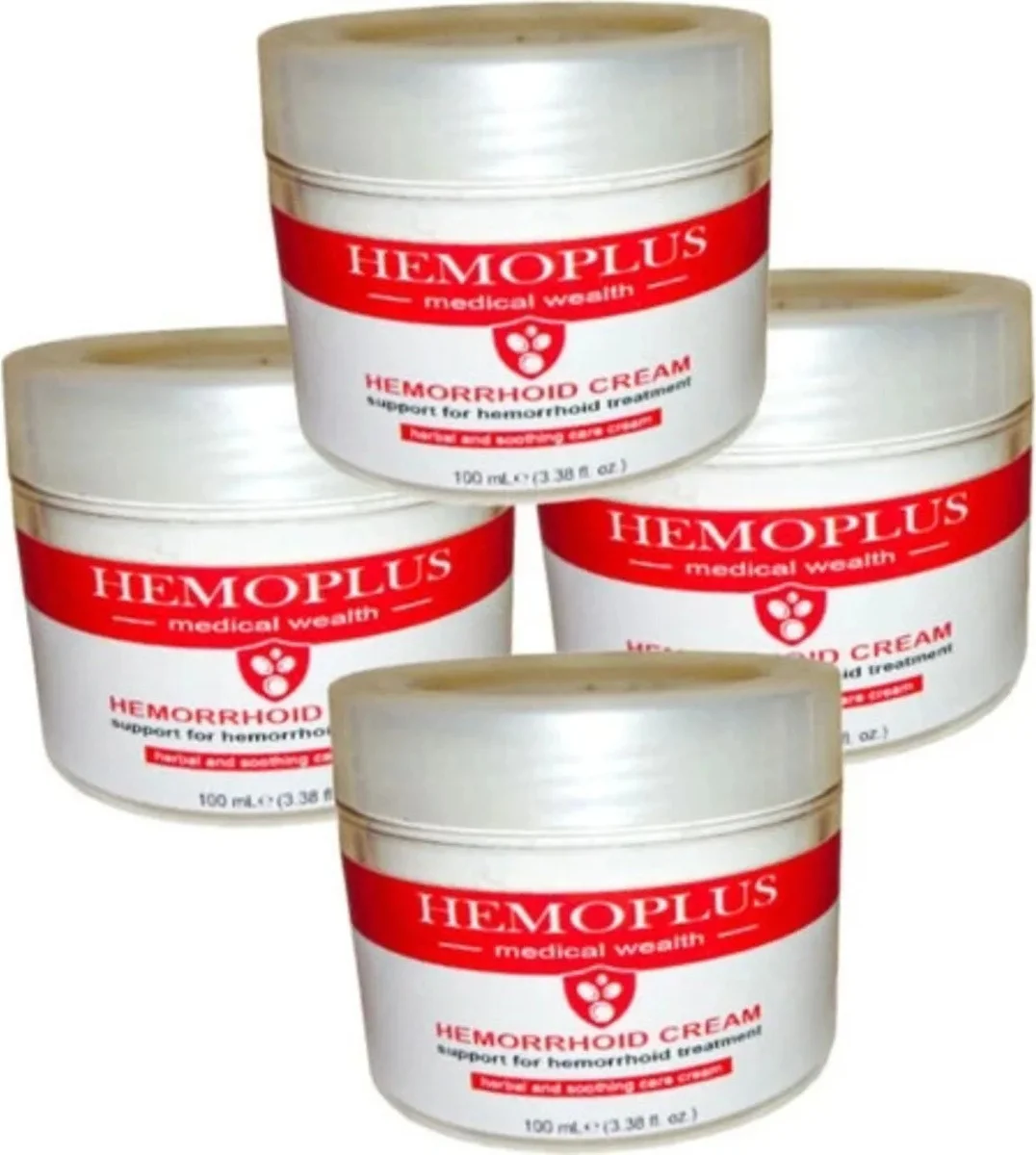 Süper Hemoplus Krem 4 Adet x 150 ml — Hemoroid Kremi
