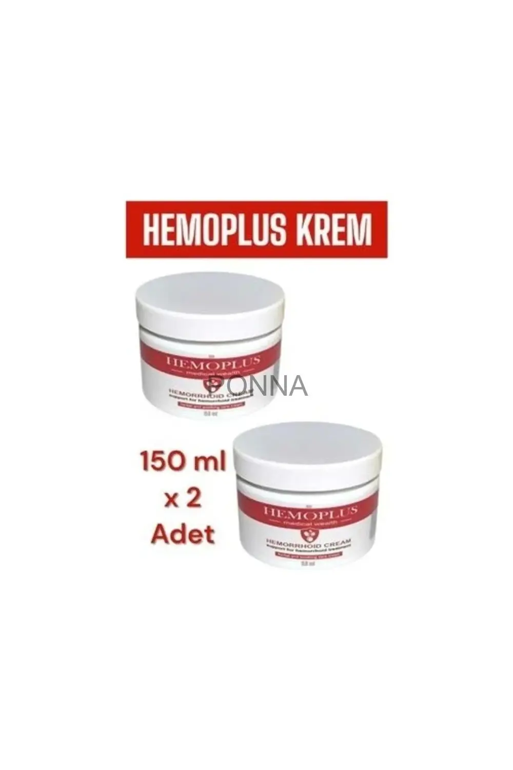 Süper Hemoplus Rahatlatma Bakım Kremi 150 ml x 2 Adet