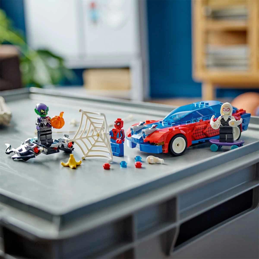 Super Heroes  Yarış Arabası ve Venom Green Goblin 76279