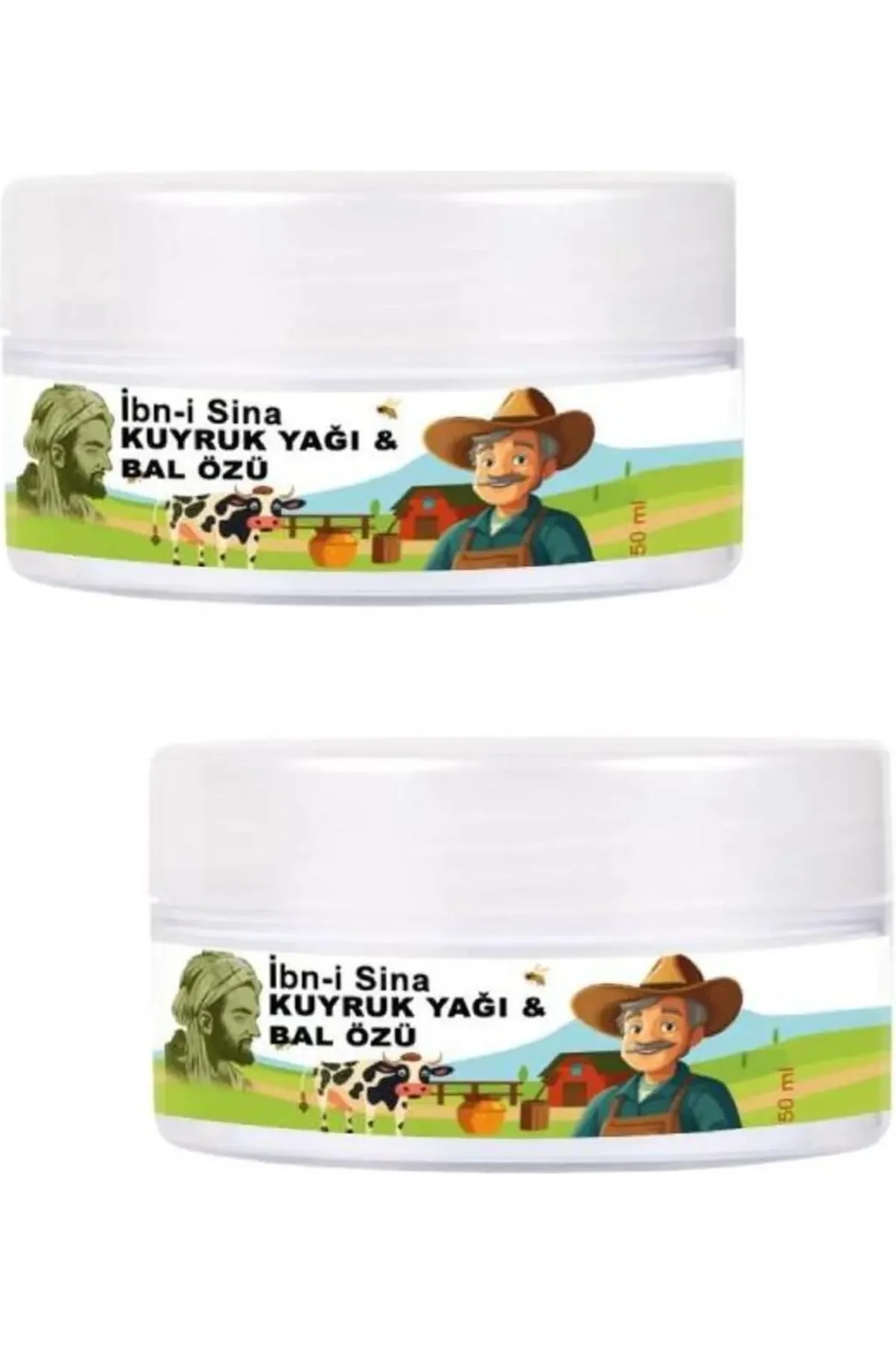 Süper Ibn-I Sina Vücudunuza Kuyruk Yağı&bal Özü Bakım Kremi 50 ml x 2 Ad + Çörek Otu Yağ ile Süper Ibn-I Sina Vücudunuza Kuyruk Yağı&bal Özü Bakım Kremi 50 ml x 2 Ad + Çörek Otu Yağ ile - Görsel 2