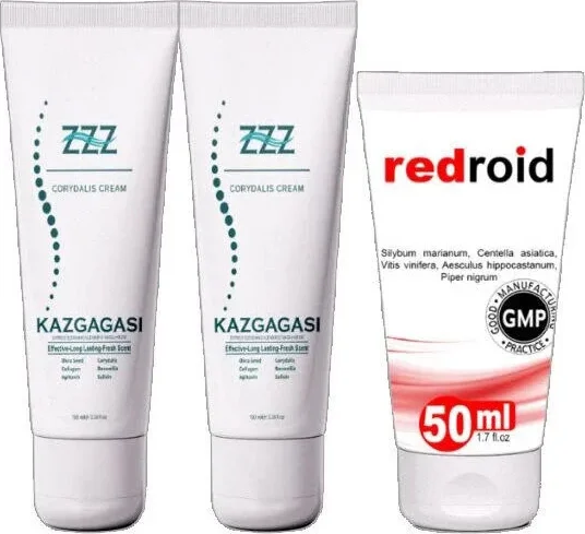 Süper Kaz Gagası Kremi 2X100 ml + Redroid ile Uyumlu Bakım Kremi 1X50 ml
