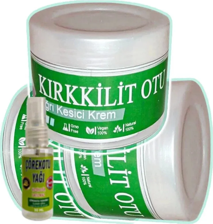 Süper Kırkkilit Otu Bakım Kremi 300ml+30ml Çörek Otu Yağlı - Doğal Cilt Besleyici Krema