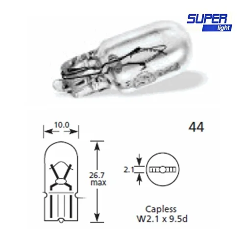 T15 Dipsiz Halojen Park Ampulü 12v 5W 1 Adet