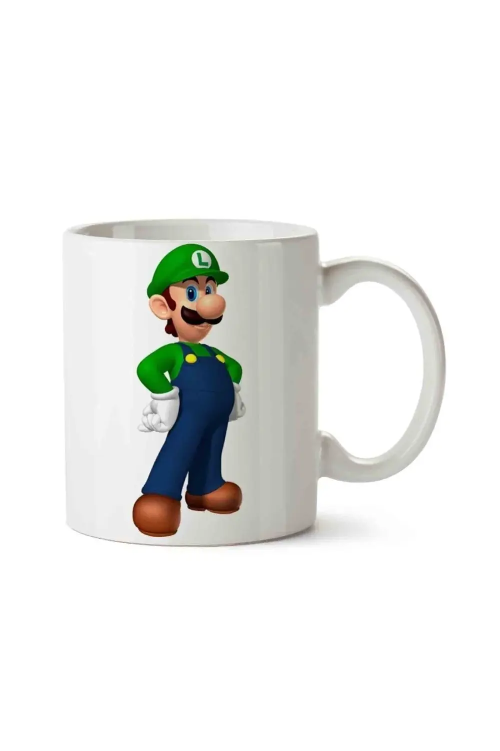 Super Mario Bros Luigi Porselen Kupa Bardak