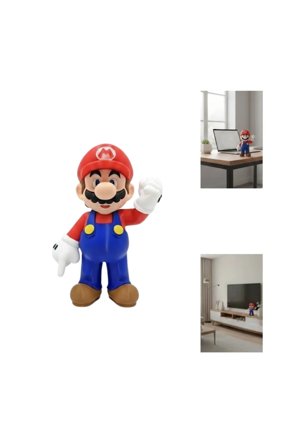Süper Mario Masa Üstü Dekor Biblo Oyun Severlere Özel Figür