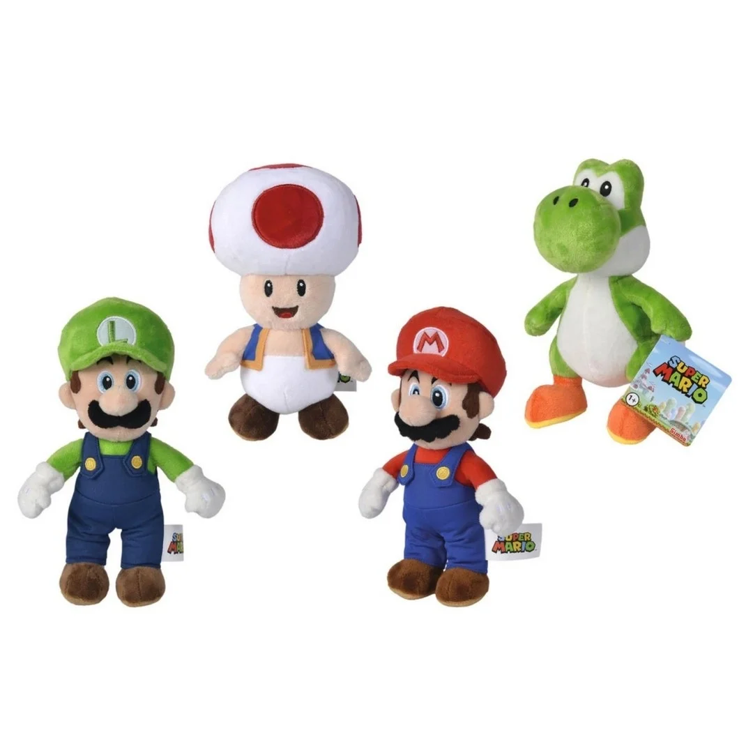 Super Mario Peluşları 20 cm SMB-109231009 - 1 Adet Stokta Olan Gönderilir