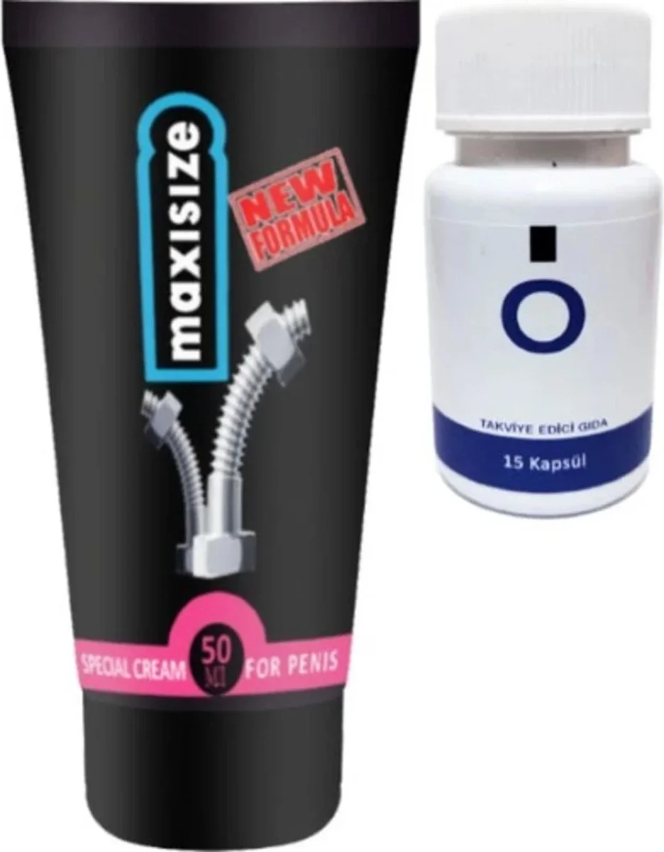 Süper Maxsize Erkek Kremi 50ml + O Caps 15 Li Fiyatı, Yorumları ve Özellikleri