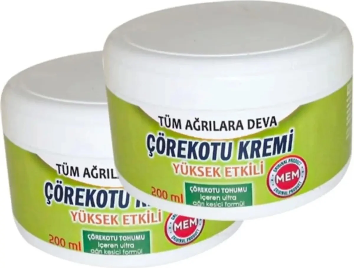 Süper Mem Çörek Otu Kremi Green Box – 200 ml x 2 Adet, Cilt Bakımı