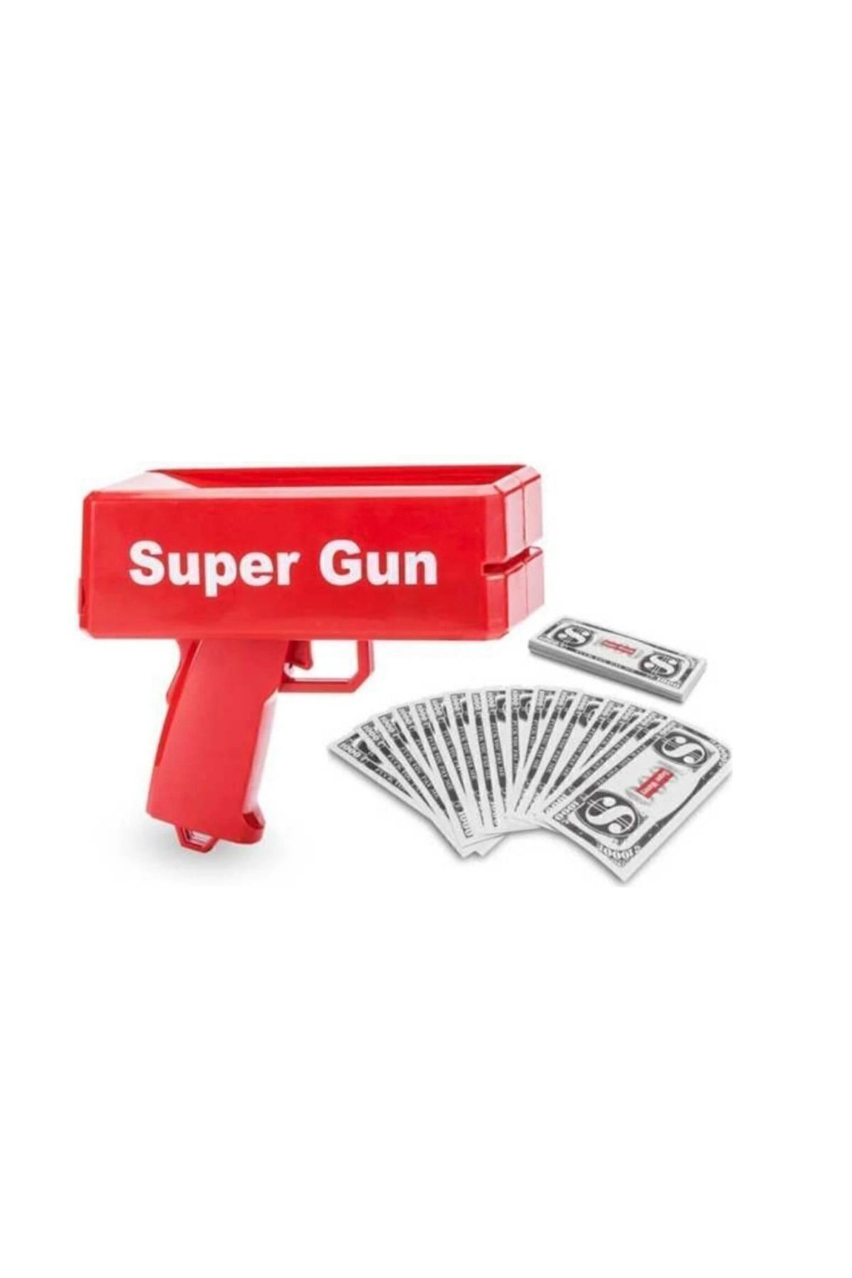 Super Money Gun Para Saçma Tabancası - Kırmızı