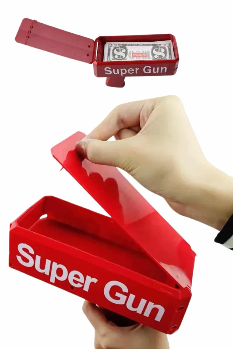 Super Money Para Saçma Tabancası - 6 Yaş Üzeri Eğlenceli Parti Oyuncağı