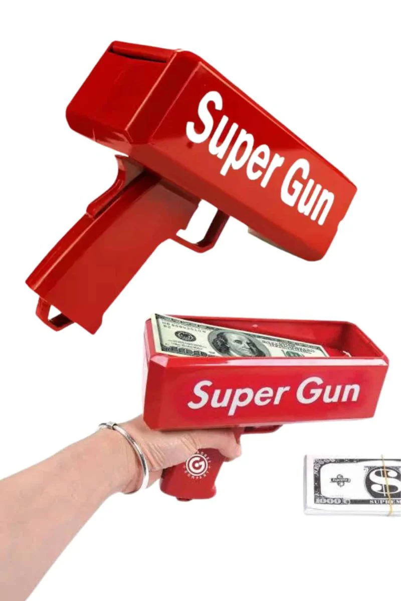 Super Money Para Saçma Tabancası - 6 Yaş Üzeri Eğlenceli Parti Oyuncağı