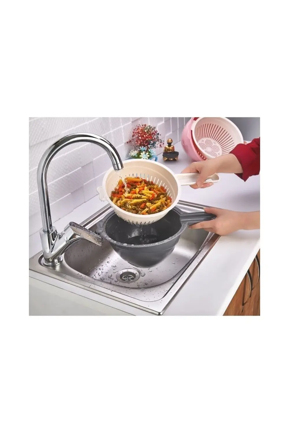 Süper Mutfak Gereçleri 5’li Set Süzgeç Çeşitleri