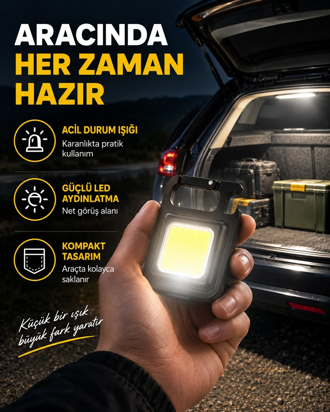 Süper Parlak 800 Lümen LED Fener – USB Şarjlı, 3 Işık Modlu, Mini Taşınabilir ve Anahtarlık Tipi Yeni Nesil Süper Parlak 800 Lümen LED Fener – USB Şarjlı, 3 Işık Modlu, Mini Taşınabilir ve Anahtarlık Tipi Yeni Nesil
