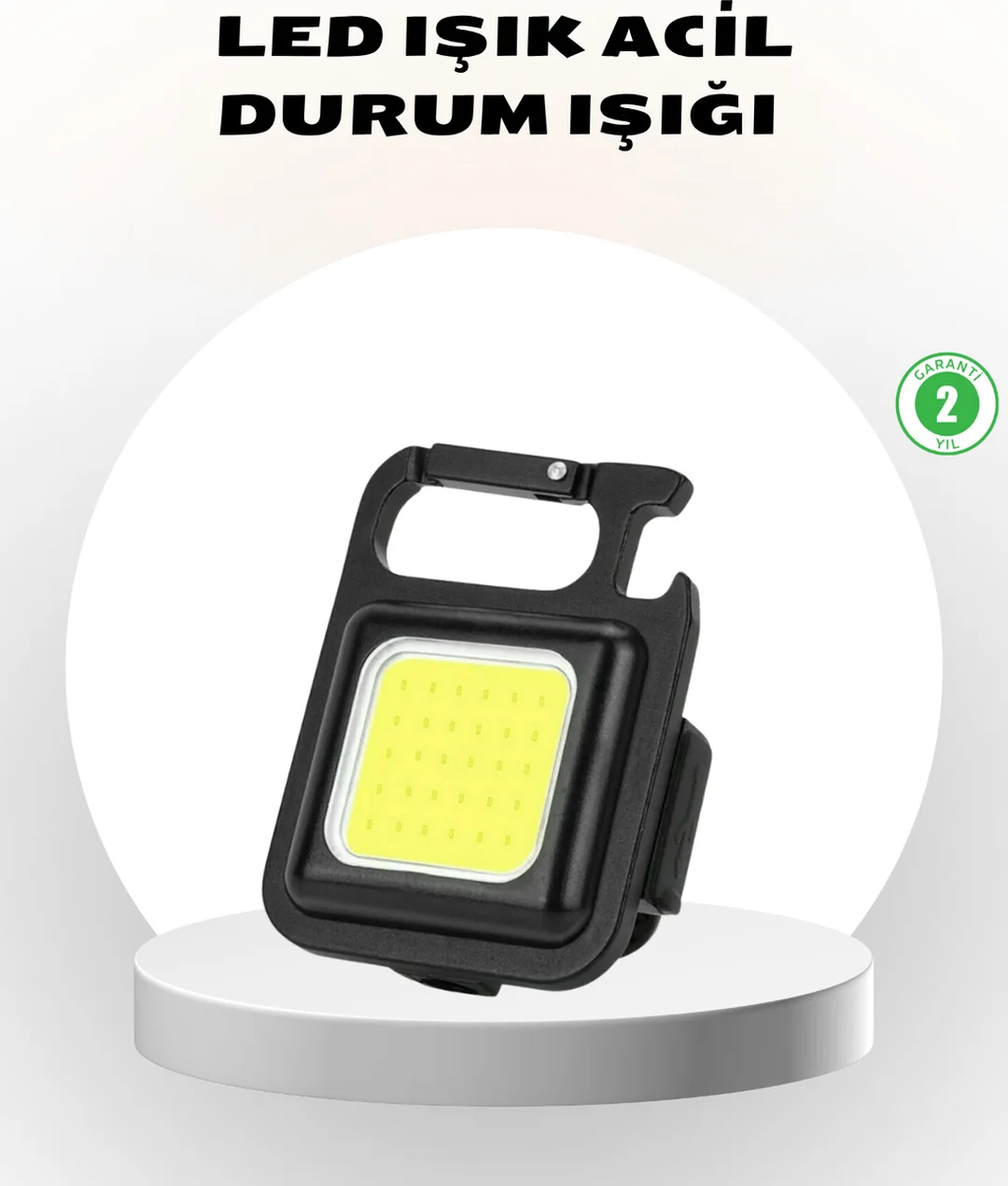 Süper Parlak 800 Lümen Led Fener Usb Şarjlı, 3 Işık Modlu, Mini Taşınabilir Ve Anahtarlık Tipi - Lisinya Diğer