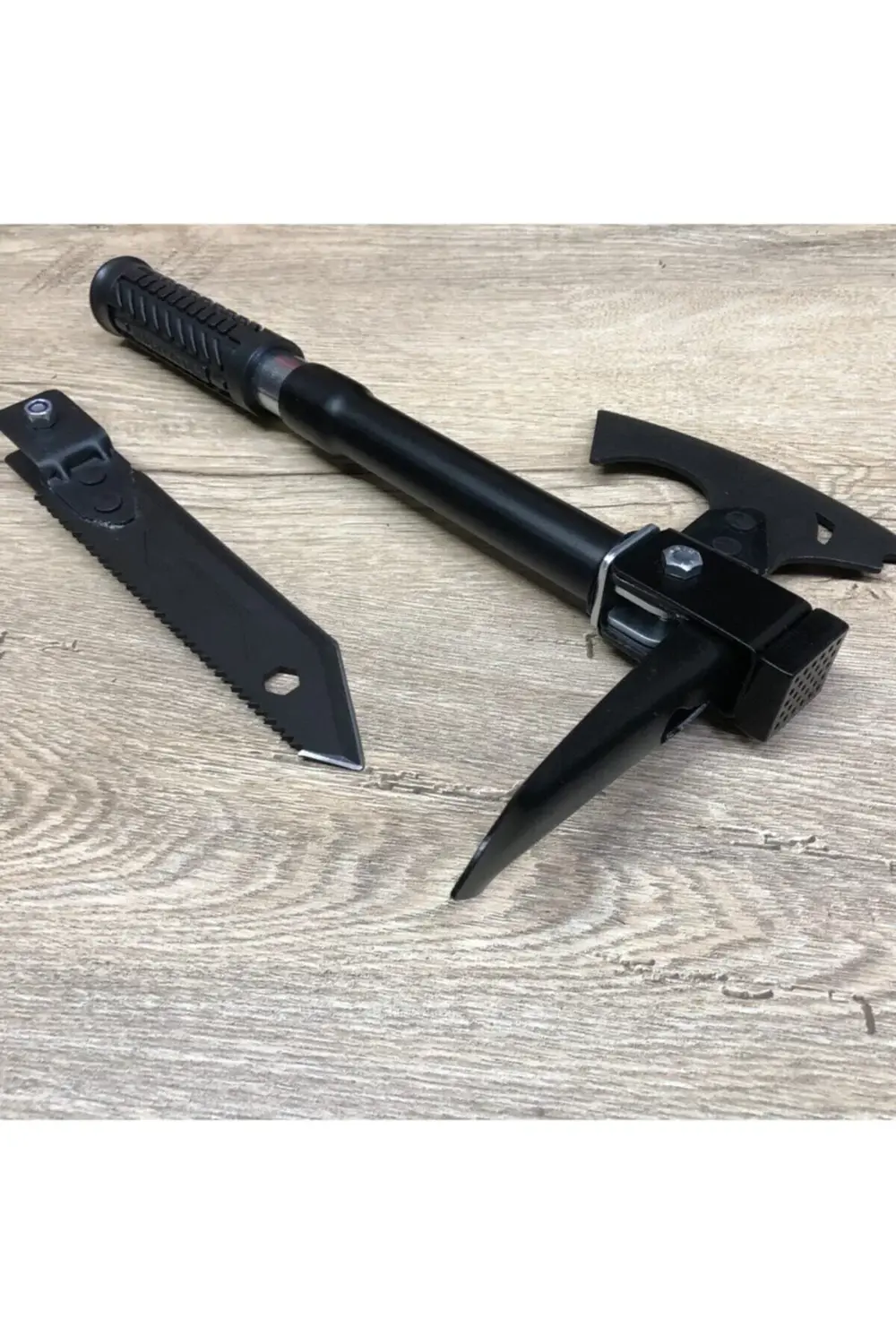 Süper Pratik Sökülüp Katlanan Minik Askeri Çelik Balta Çekiç Çapa