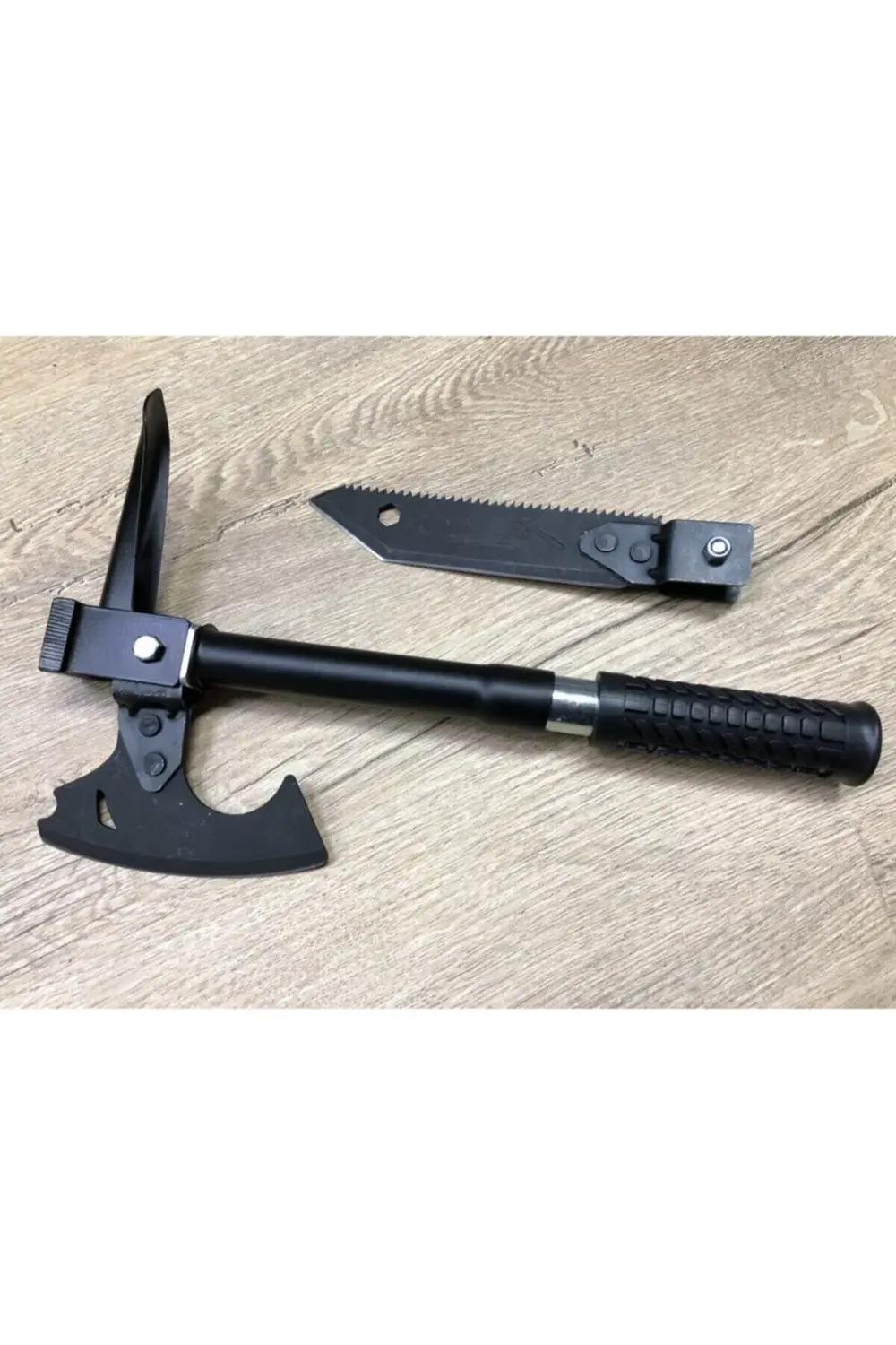 Süper Pratik Sökülüp Katlanan Minik Askeri Çelik Balta Çekiç Çapa