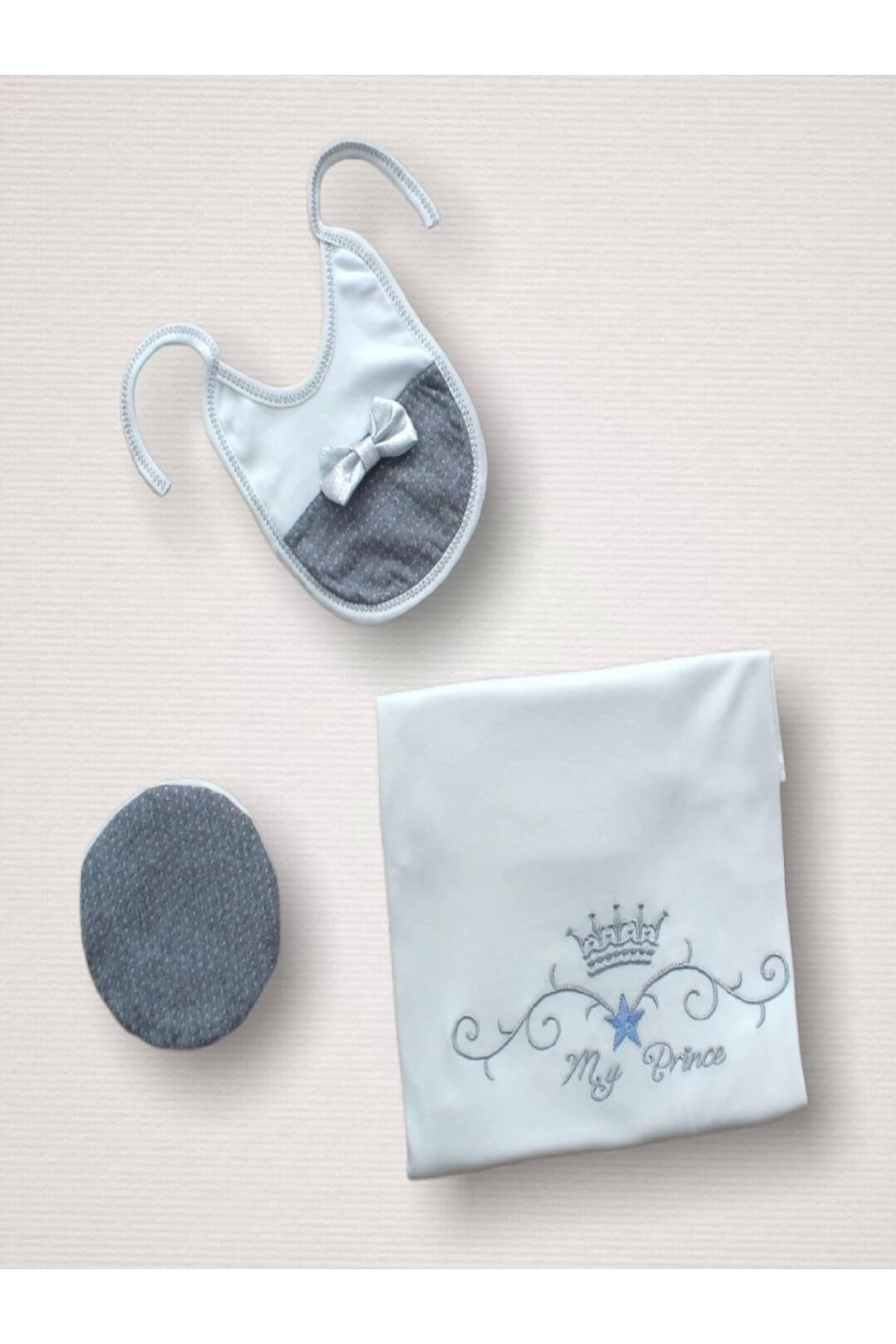 Babybird Süper Prens Nakişli %100 Cotton Antibakteriyel 10Lu Zibin Takimi