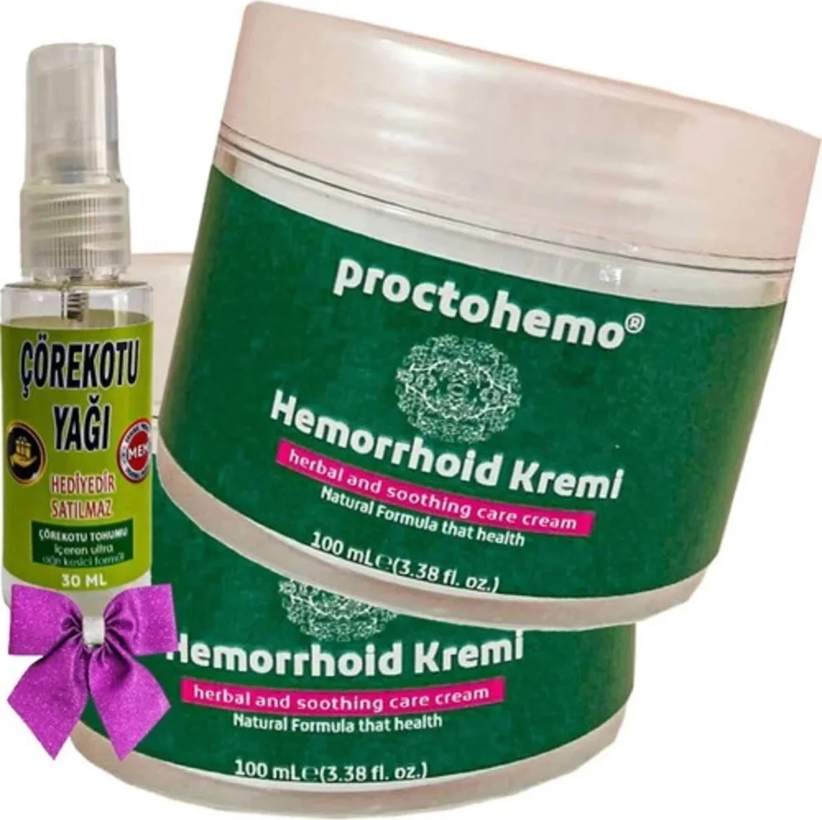Süper Proctohemo Cream + Çörek Otu Yağı – Hemoroid Kremi ve Doğal Yağ Seti