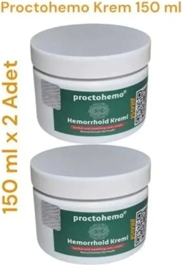Süper Proctohemo Krem 150 ml x 2 Adet – Hemoroid Kremi