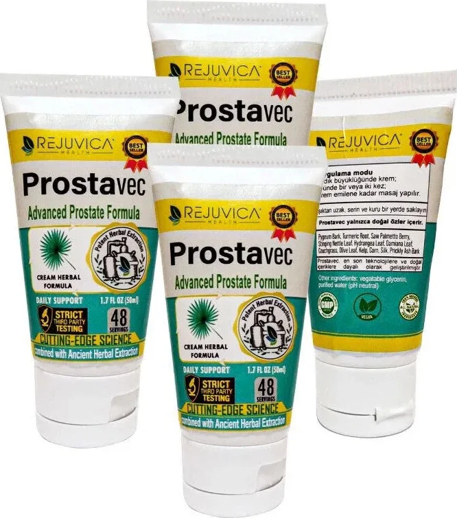 Süper Prostavec Cream 50 ml 4 Adet / Erkeklerin Özel Leyici Krem