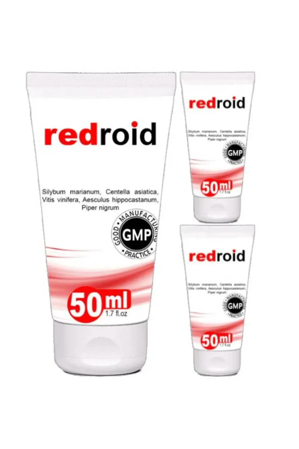 Süper Redroıd Doğal Özel Masaj Bakım Kremi 50 ml x 3 adet