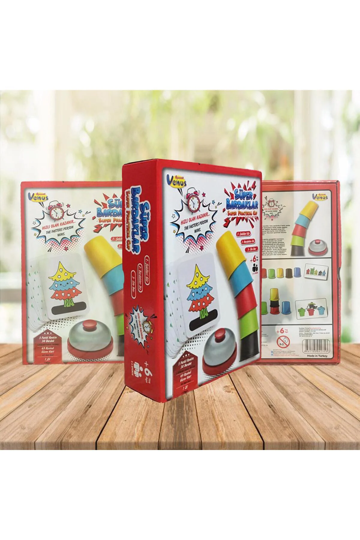 Süper Renkli Hızlı Akıllı Pratik Heyecanlı Zıp Zıp Bardaklar (6 Kişilik/30 Bardak)