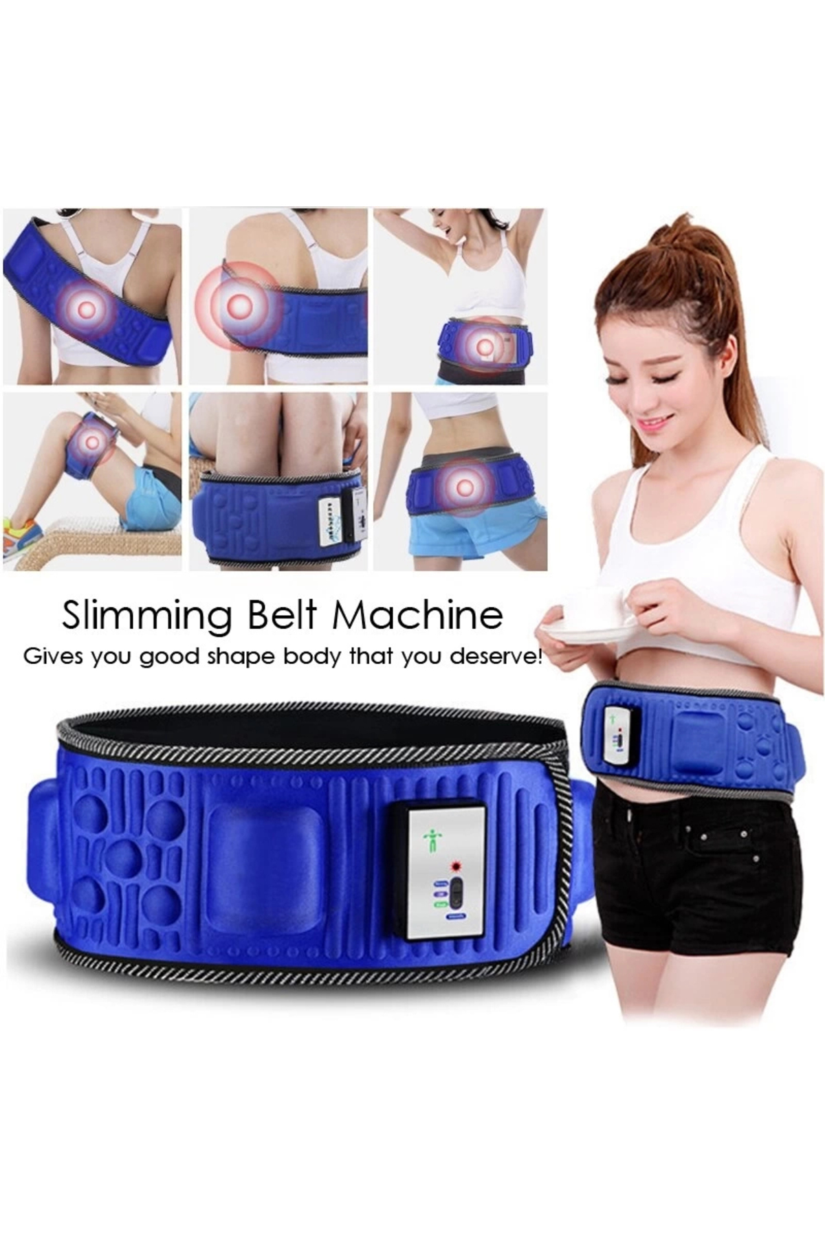 Butik Super Slim 5 Motorlu Titreşimli Masaj Kemeri Göbek Eritme Aleti