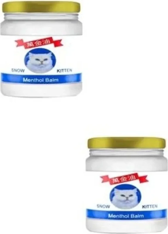 Süper Snow Kitten Krem Muzice Menthol Balm Krem 50 ml X2 Adet - Dudak Nemlendirici