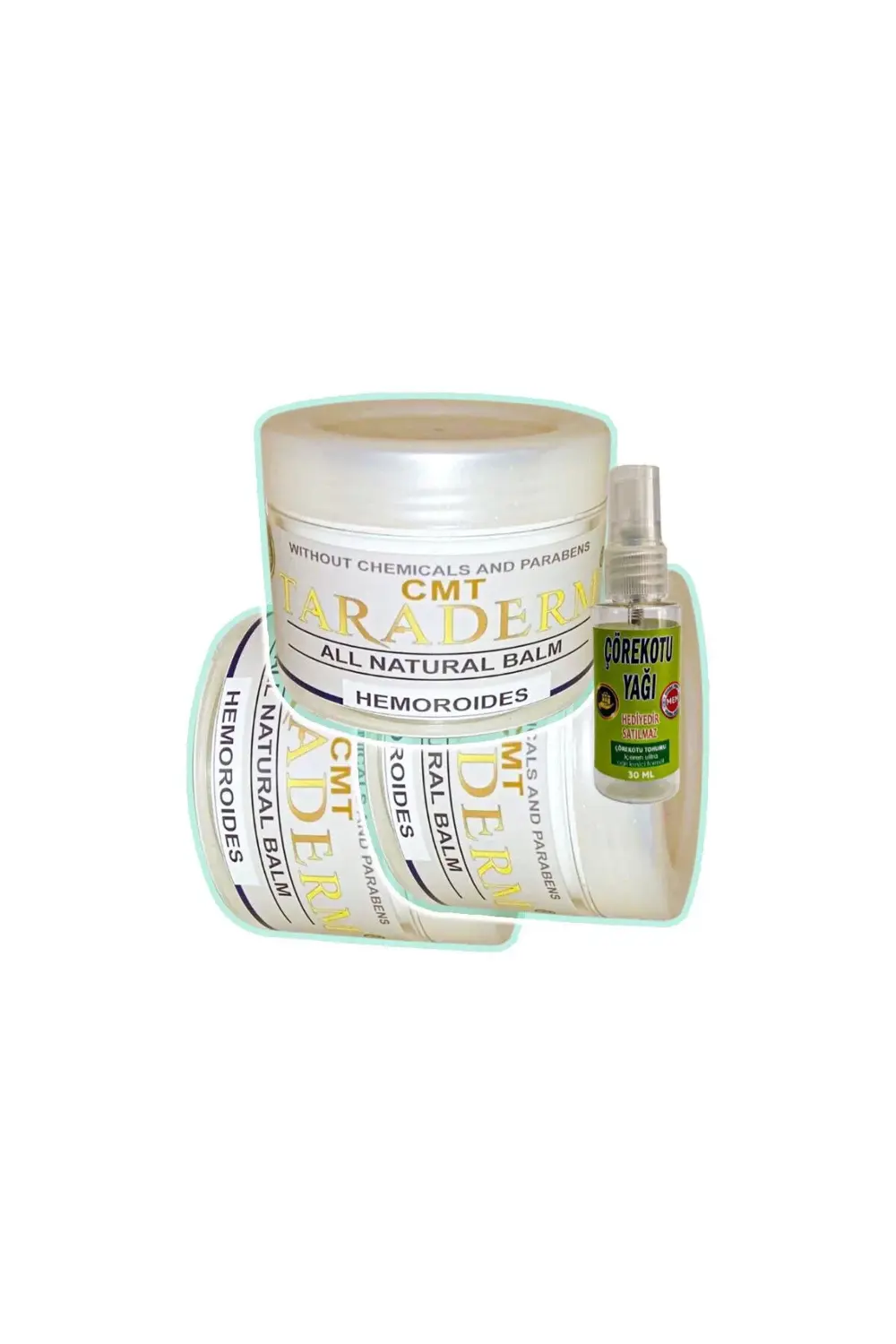Süper Taraderm 100 ml 3 Adet Rahatlatıcı Kremi + 30 ml Çörek Otu