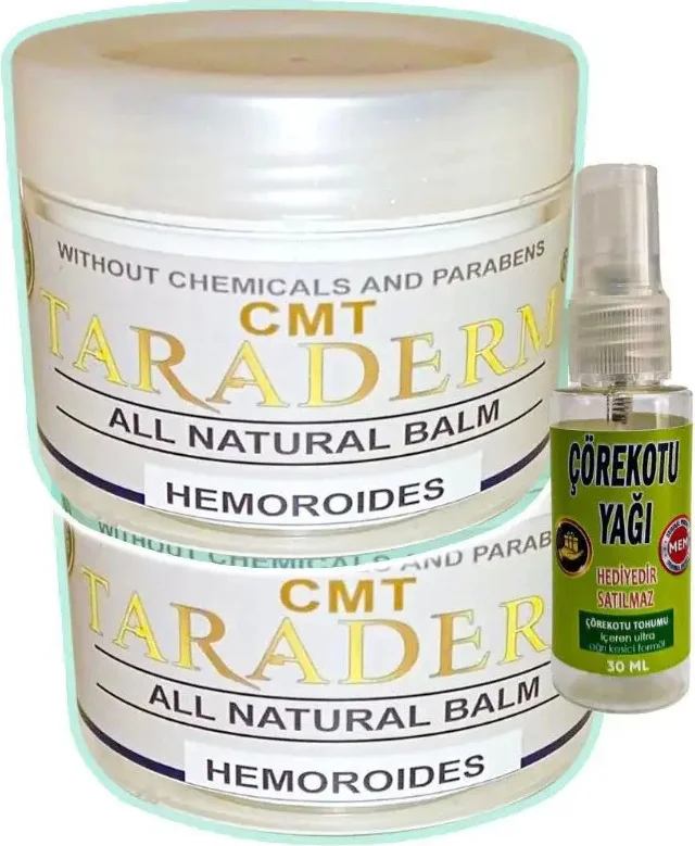 Süper Taraderm Krem 100 ml 2 Adet + Çörek Otu Yağı 30 ml - Cilt Bakımı ve Onarımı