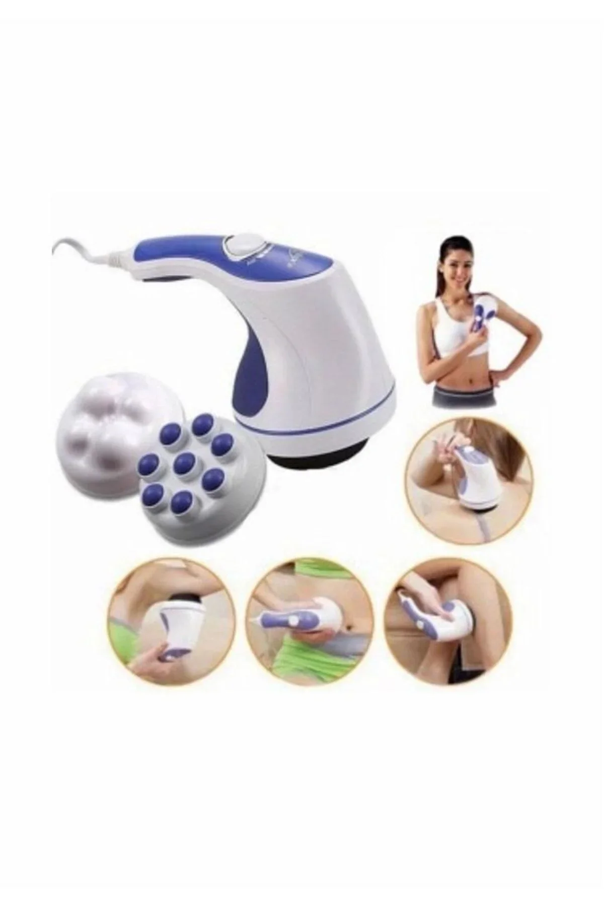 Super Tone Çok Fonksiyonlu 5 Başlıklı Masaj Aleti Super Tone Çok Fonksiyonlu 5 Başlıklı Masaj Aleti