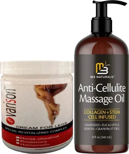 Süper Varison Kremi + Anti-Cellulite Massage Oil - Selülit Karşıtı Bakım Seti (200 ml + 240 ml) Fiyatı, Yorumları ve Özellikleri
