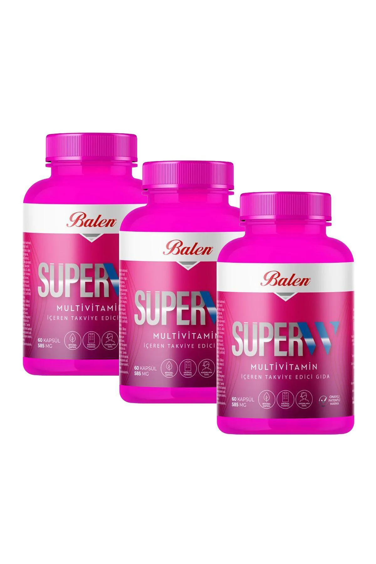 Süper-w Multivitamin Kapsül 585 Mg 60 Kapsül X 3 Adet