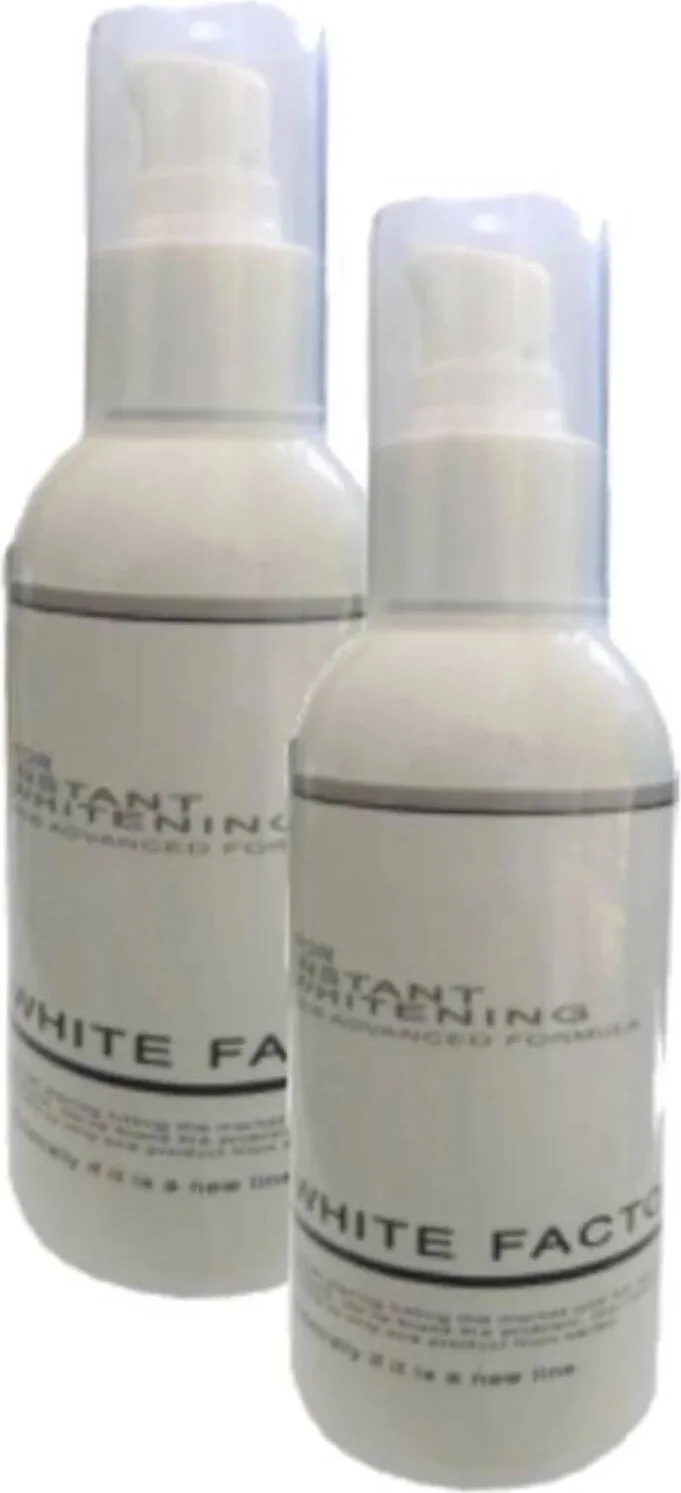Süper White Factor Instant Whitening Cilt Bakım Kremi 120 ml x 2 Ad - Leke Giderici Beyazlatıcı Krem