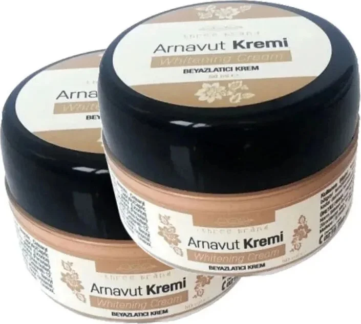 Süper Whitening Cream Arnavut Kremi 50ML - 3 Adet Set | Cilt Beyazlatıcı Krem