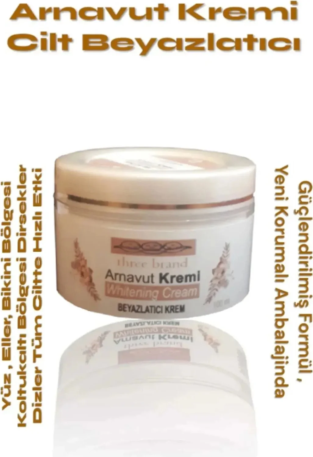 Süper Whitening Cream Arnavut Kremi – Cilt Beyazlatıcı Krem 100 ml x 3 Adet