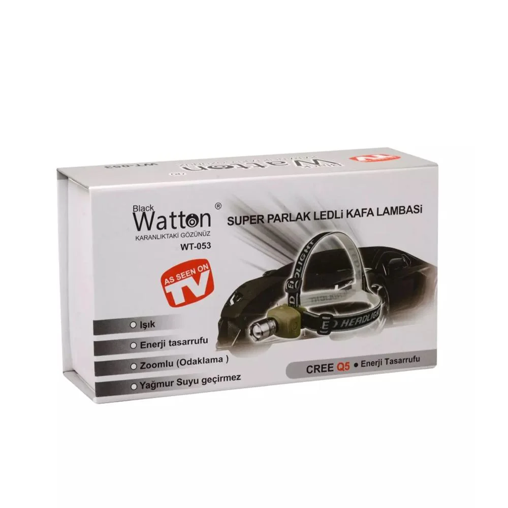 Süper Zoomlu Kafa Lambası Wt-053 – 250m Menzil, Cree Q5 LED, 9 Saat Çalışma Süresi Fiyatı, Yorumları ve Özellikleri