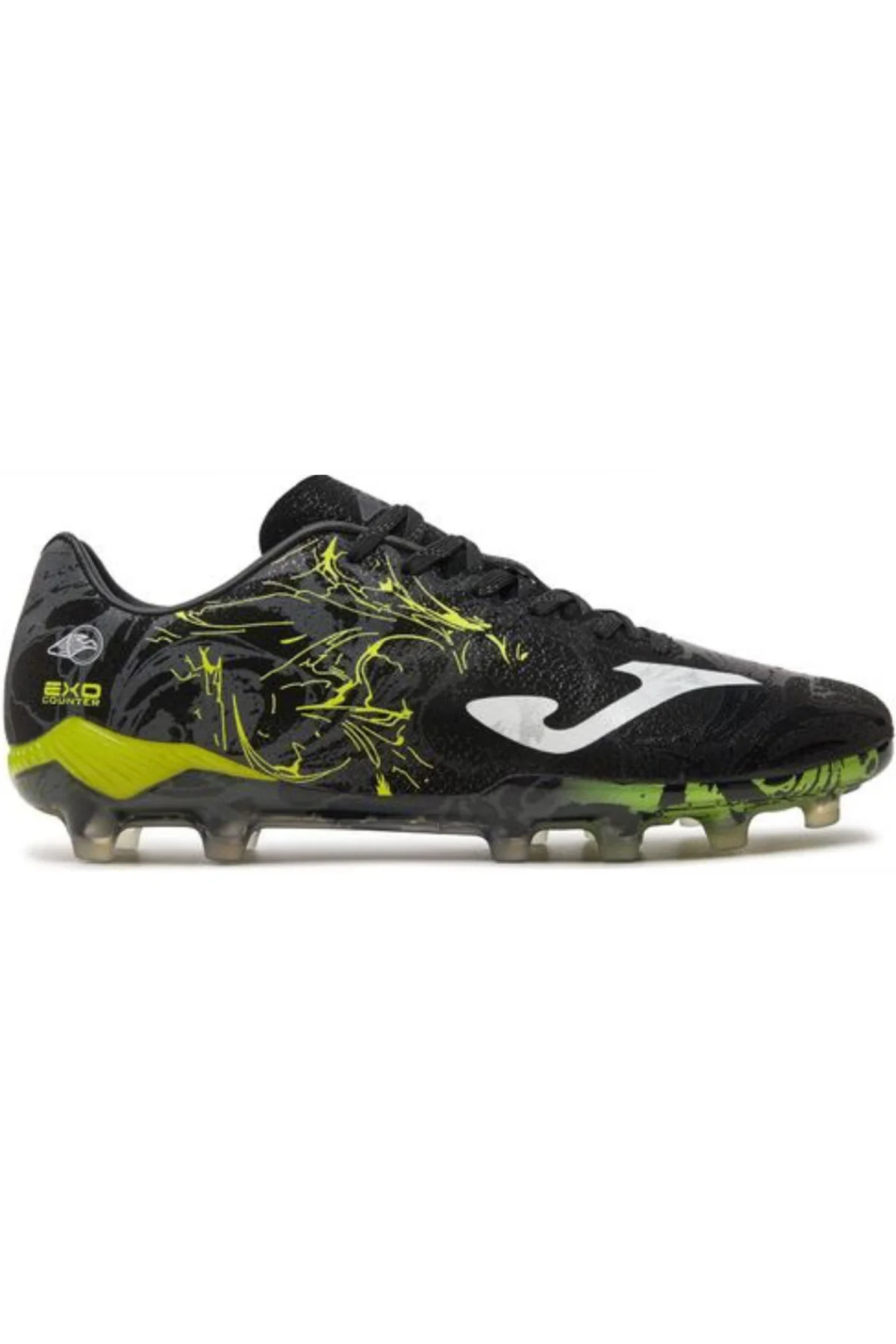 Supercopa 2401 Black Lemon Fluor Fırm Ground Erkek Siyah - Flores