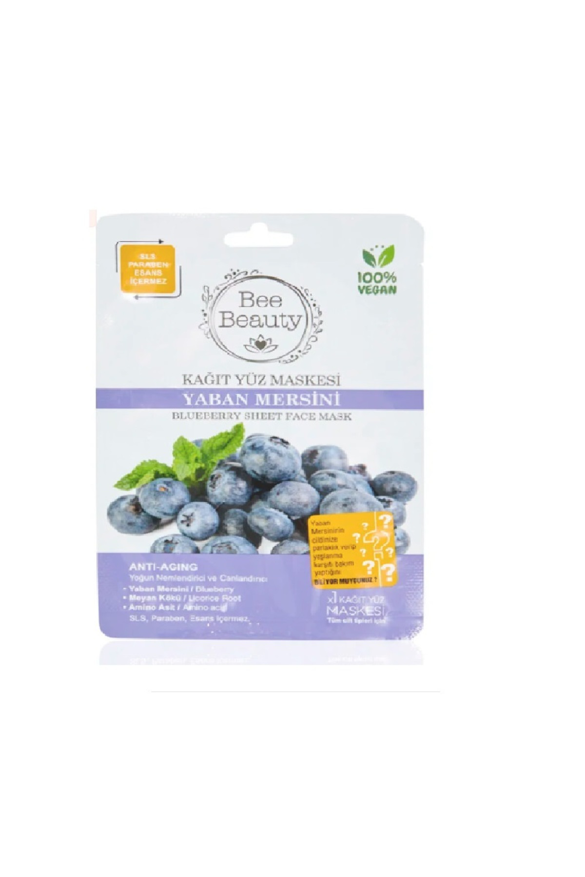 Superfood Yaban Mersini Kağıt Maske