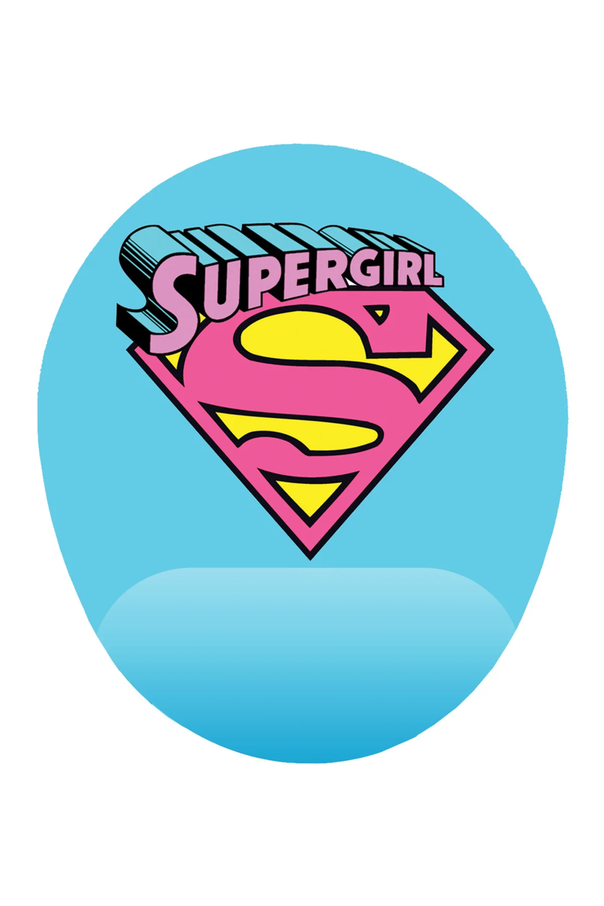 SuperGirl Desenli Bilek DestekliKaymaz Buruşmaz Kırılmaz Mouse Pa