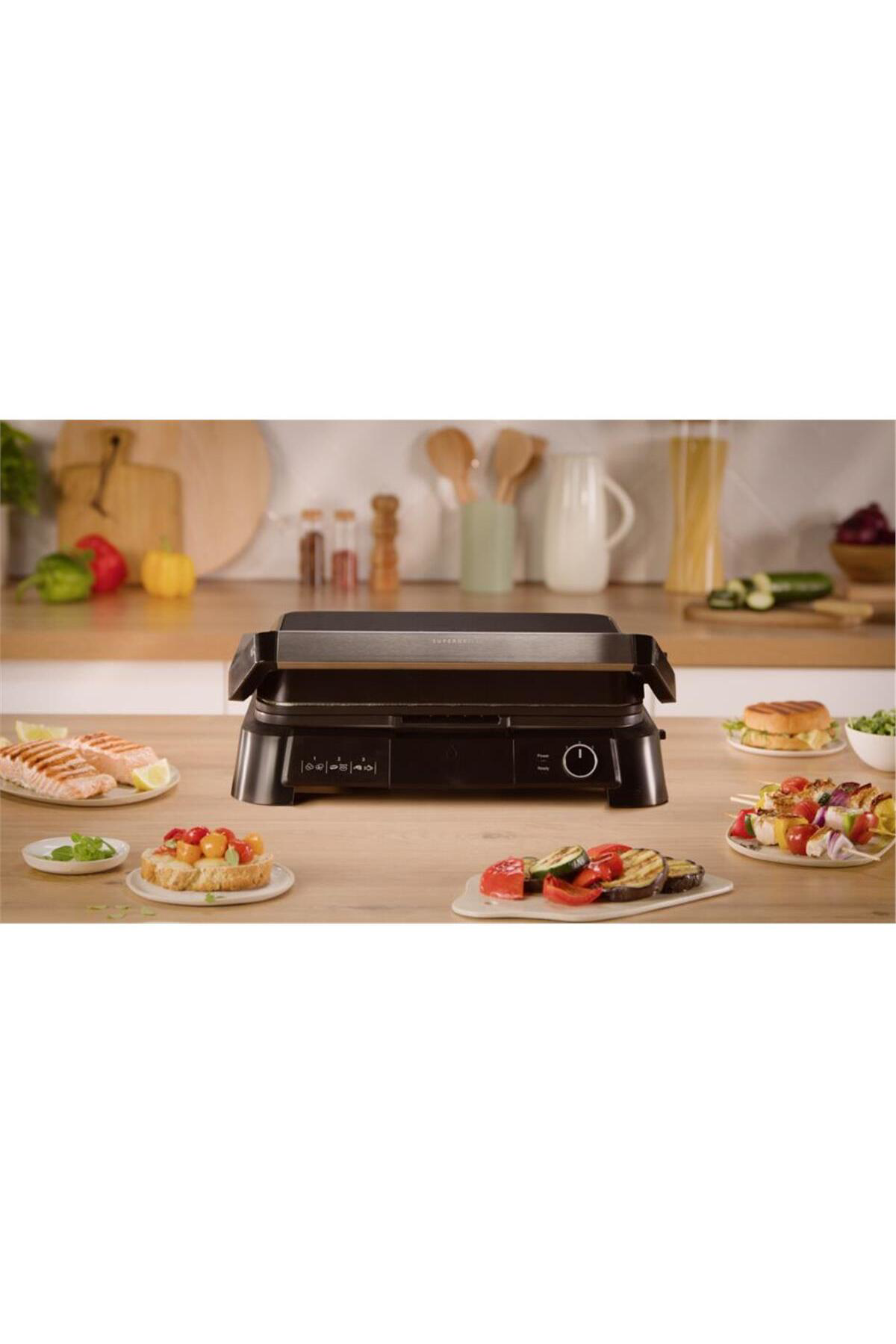 Tefal Supergrill 3İn1 6 Dilim Kapasiteli 2000 Watt Barbekü İzgara Ve To