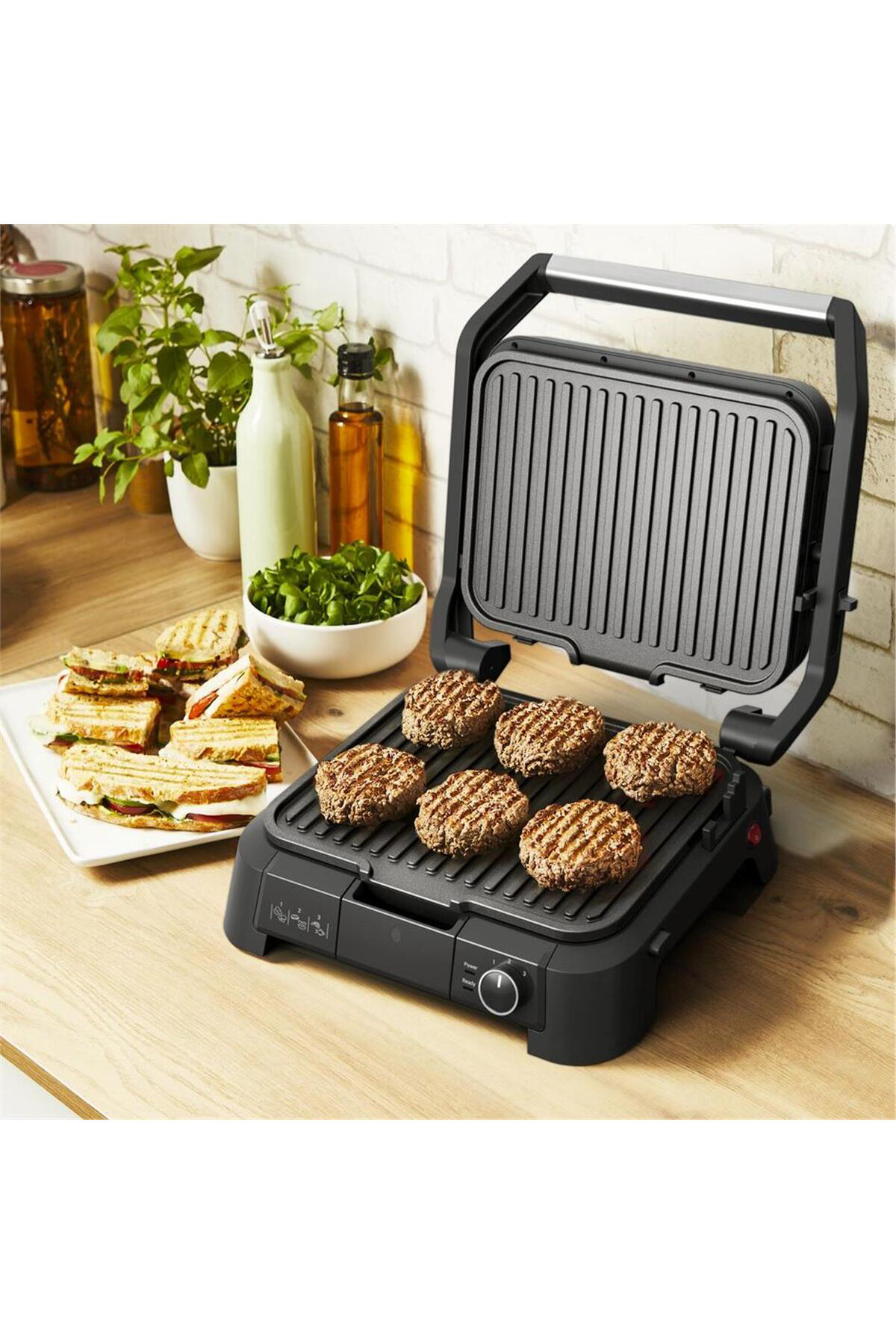 Tefal Supergrill 3İn1 6 Dilim Kapasiteli 2000 Watt Barbekü İzgara Ve To