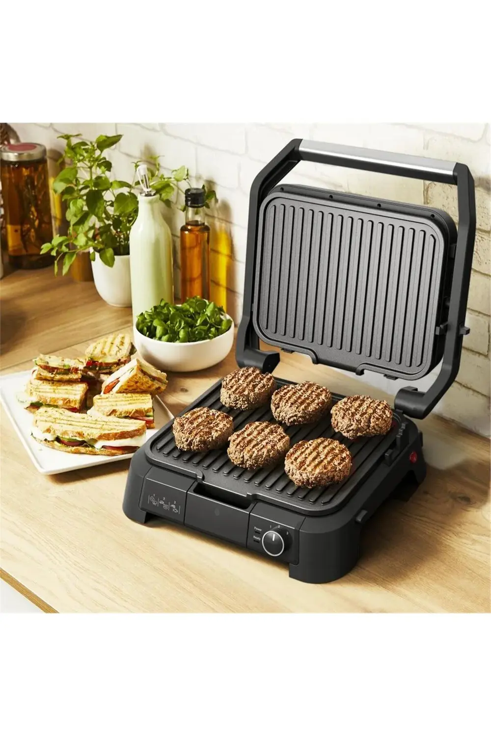 Tefal Supergrill 3İn1 6 Dilim Kapasiteli 2000 Watt Barbekü İzgara Ve To