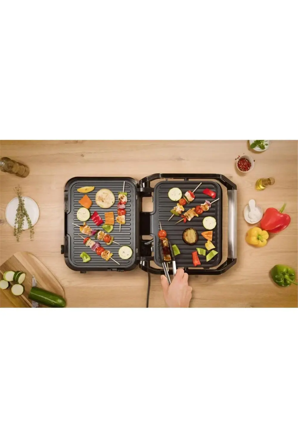 Tefal Supergrill 3İn1 6 Dilim Kapasiteli 2000 Watt Barbekü İzgara Ve To