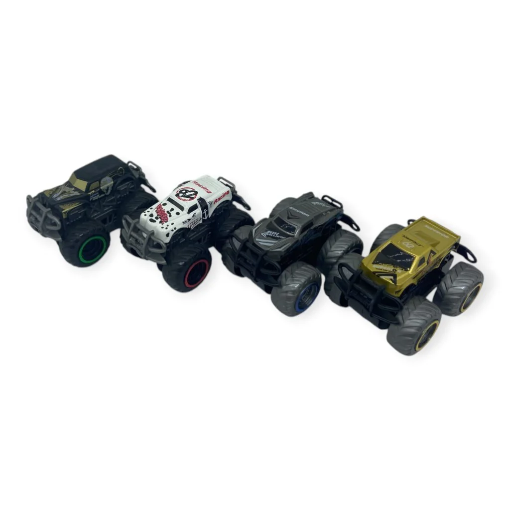 Superior Burst Siyah Renkli Mini  Truck - 8 cm Hareketli Tekerlekli Oyuncak Araba - 1 ADET