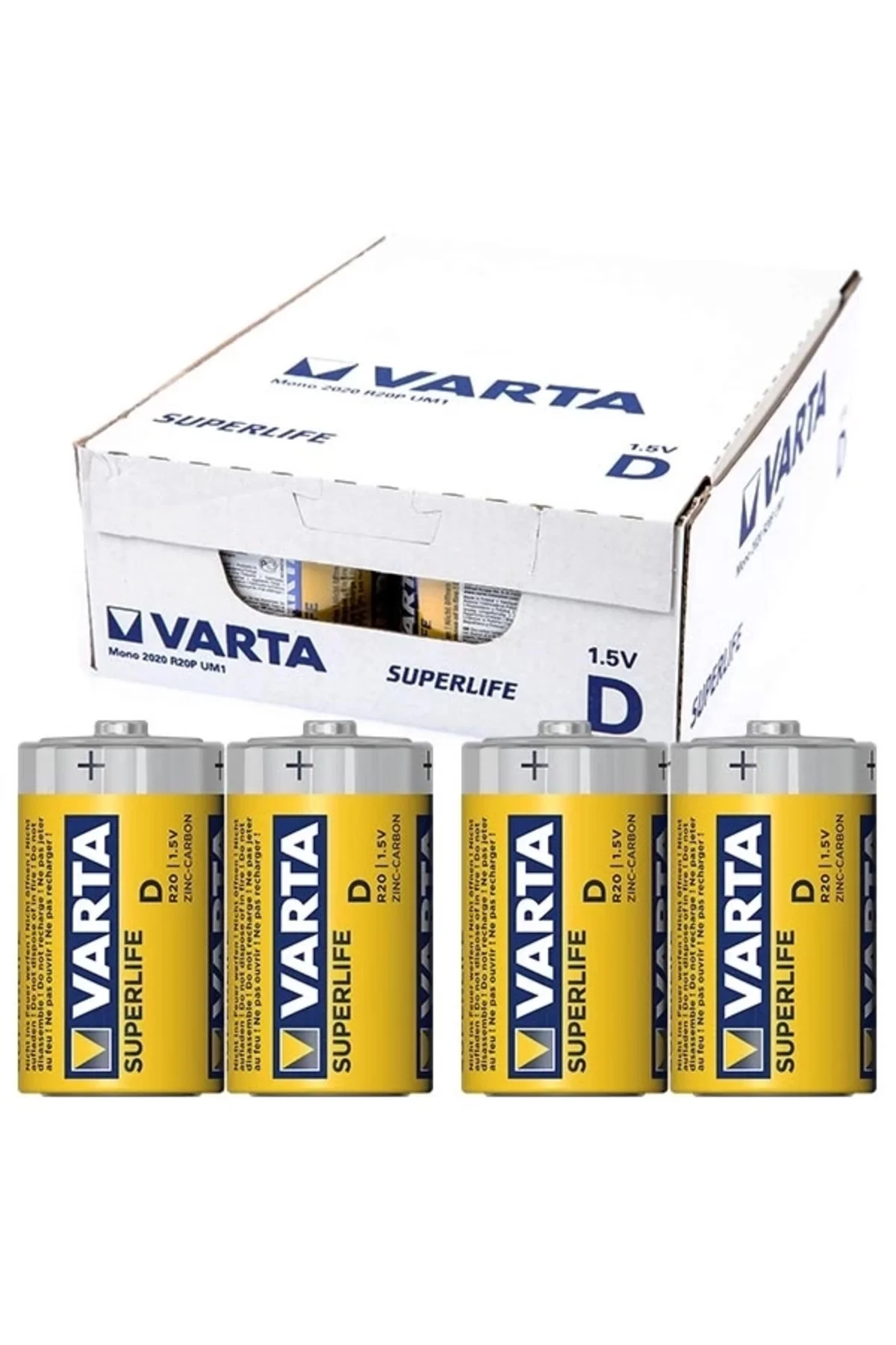 Superlife Çinko Büyük D Boy Pil 24'lü Paket