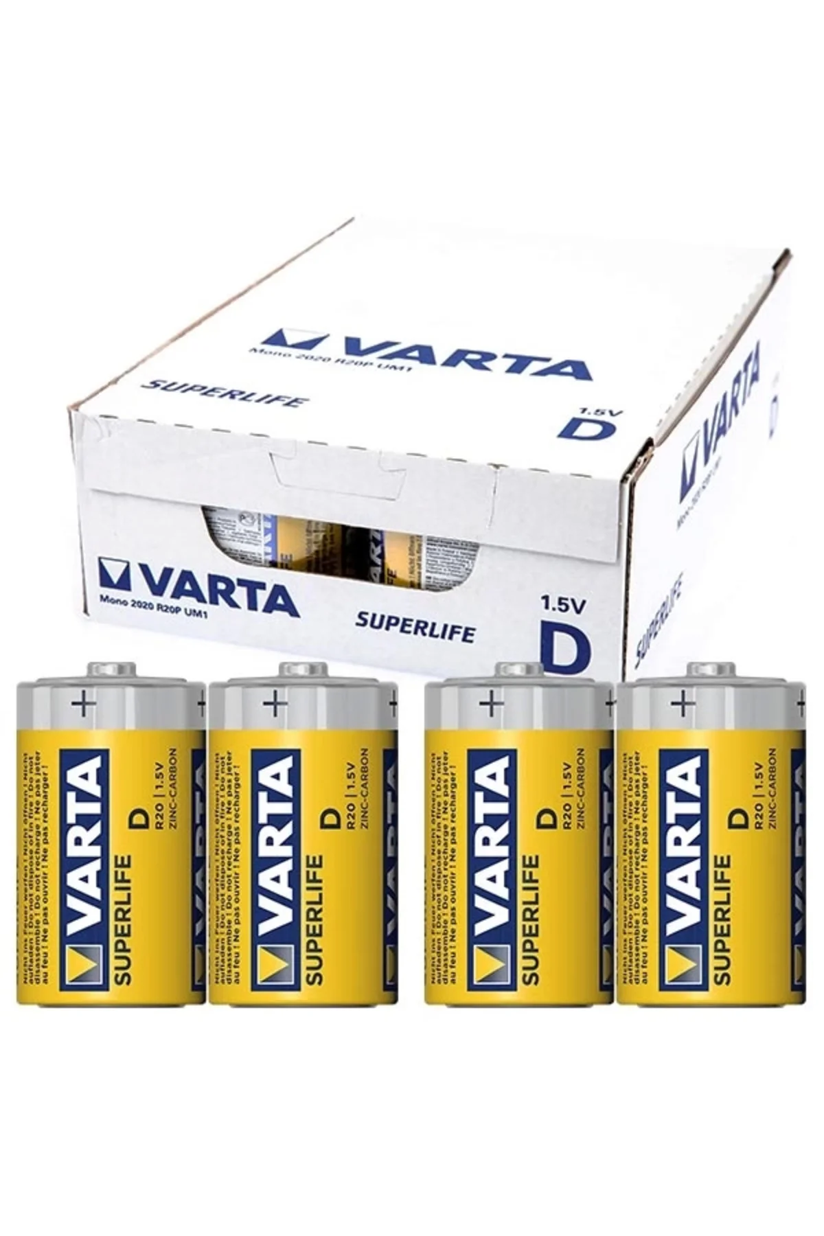 Superlife Çinko Büyük D Boy Pil 24'lü Paket